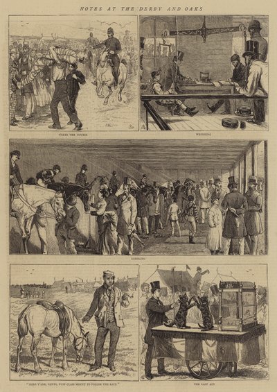 Notas en el Derby y Oaks de Alfred Chantrey Corbould